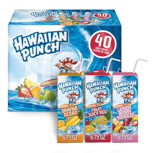 Hawaiian Punch Variety Pack, Juice Drink, Boxes, 40 pk./6.75 fl. oz.